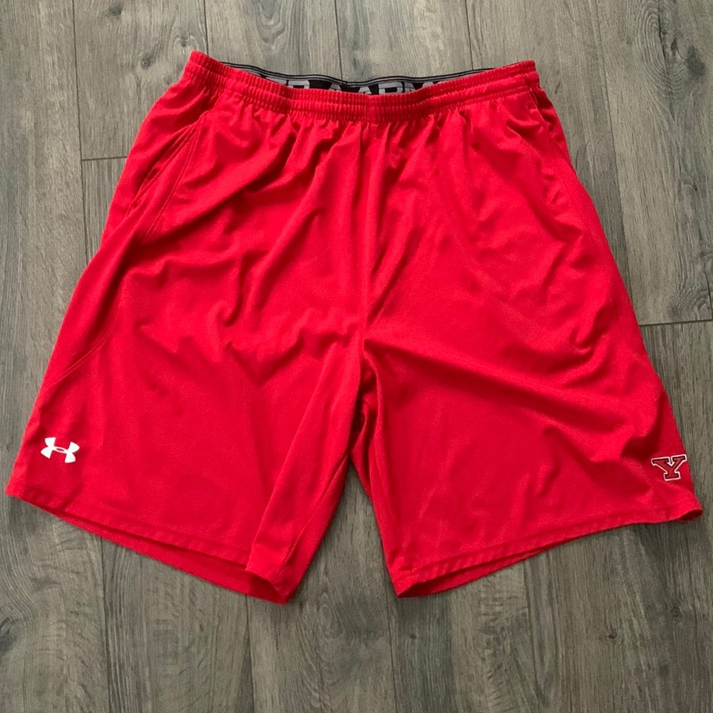YSU UA Red gym shorts XXL - Pockets